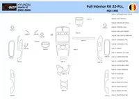 Hyundai Santa Fe 2002-2006 Interior WHZ Dashboard trim kit 22 Parts - 1 - Interior Dash Trim Kit