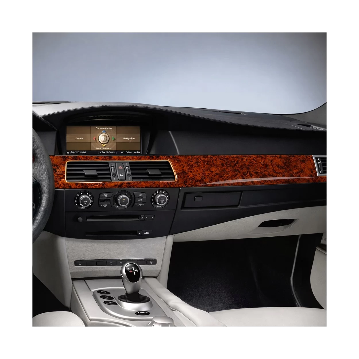 BMW 5-Series E60 2003-2008 3D Interior Dashboard Trim Kit Dash Trim Dekor 17-Parts