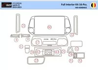 Hyundai Santa Fe 2019-2022 Interior WHZ Dashboard trim kit 31 Parts - 1 - Interior Dash Trim Kit