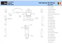 Hyundai Sonata 2002-2005-24 Interior WHZ Dashboard trim kit 24 Parts - 1 - Interior Dash Trim Kit