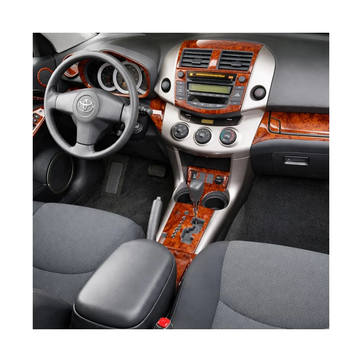 Toyota RAV-4 2006-UP Manual Gearbox A/C Controls Interior BD Dash Trim Kit