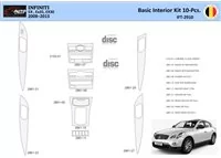 Infiniti EX35 2008-2013 Interior WHZ Dashboard trim kit 10 Parts - 1 - Interior Dash Trim Kit