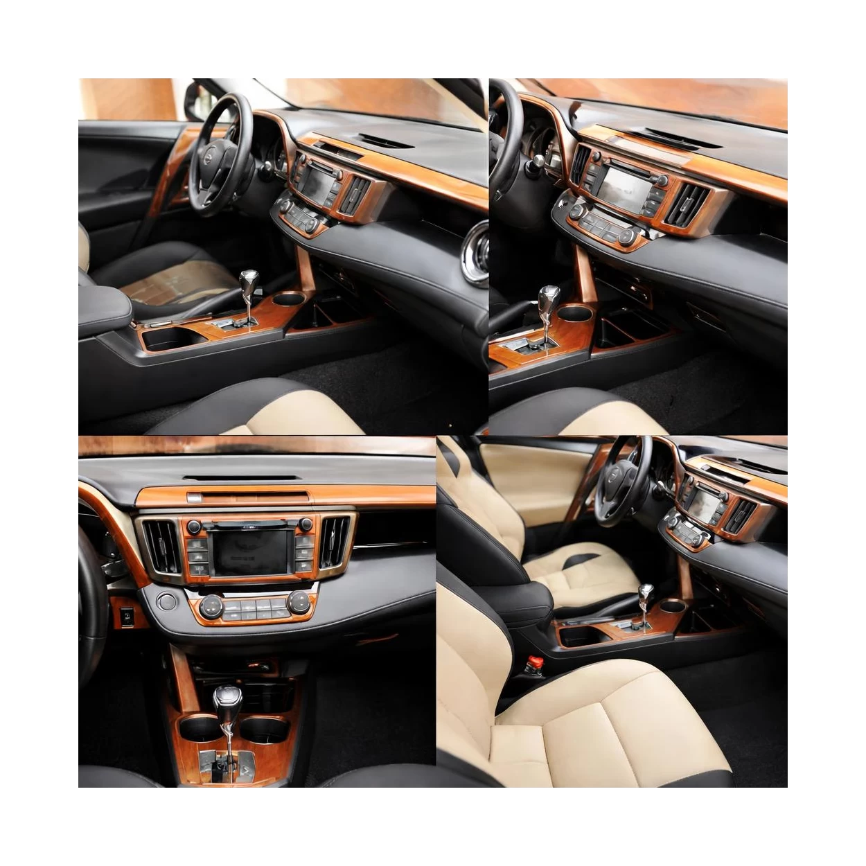 Toyota RAV-4 2013-2015 Full Set Interior BD Dash Trim Kit