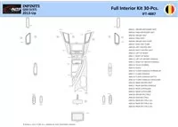 Infiniti Q50 V37 2014–present Interior WHZ Dashboard trim kit 30 Parts - 1 - Interior Dash Trim Kit