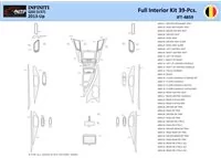 Infiniti Q50 V37 2014–present Interior WHZ Dashboard trim kit 39 Parts - 1 - Interior Dash Trim Kit