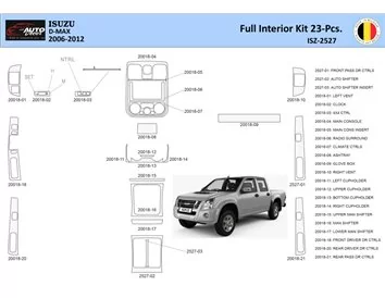 Isuzu D-Max Interior WHZ Dashboard trim kit 23 Parts - 1 - Interior Dash Trim Kit