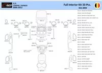 KIA Carens 2009 Interior WHZ Dashboard trim kit 32 Parts - 1 - Interior Dash Trim Kit