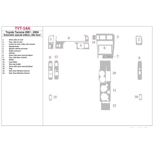 Toyota Tacoma 2000-2004 Automatic Gearbox special edition, 2&4 Doors Interior BD Dash Trim Kit