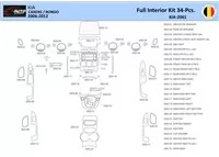 KIA Carens 2009 Interior WHZ Dashboard trim kit 34 Parts - 1 - Interior Dash Trim Kit