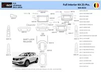 KIA Sportage 2011 Interior WHZ Dashboard trim kit 21 Parts - 1 - Interior Dash Trim Kit