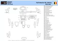Mazda 3 2014-2018 Interior WHZ Dashboard trim kit 44 Parts - 1 - Interior Dash Trim Kit