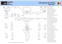 Mazda CX5 2013 Interior WHZ Dashboard trim kit 33 Parts - 1 - Interior Dash Trim Kit