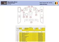 Mercedes Sprinter W907 Interior WHZ Dashboard trim kit 15 Parts - 1 - Interior Dash Trim Kit