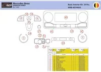 Mercedes Sprinter W907 Interior WHZ Dashboard trim kit 19 Parts - 1 - Interior Dash Trim Kit