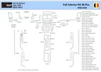 Mitsubishi ASX 2011 Interior WHZ Dashboard trim kit 36 Parts - 1 - Interior Dash Trim Kit