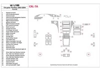 Chrysler Pacifica 2003-2004 Full Set, OEM Compliance Interior BD Dash Trim Kit - 1 - Interior Dash Trim Kit Chrysler Pacifica 2003-2004 Full Set, OEM Compliance Interior BD Dash Trim Kit - 1 - Interior Dash Trim Kit