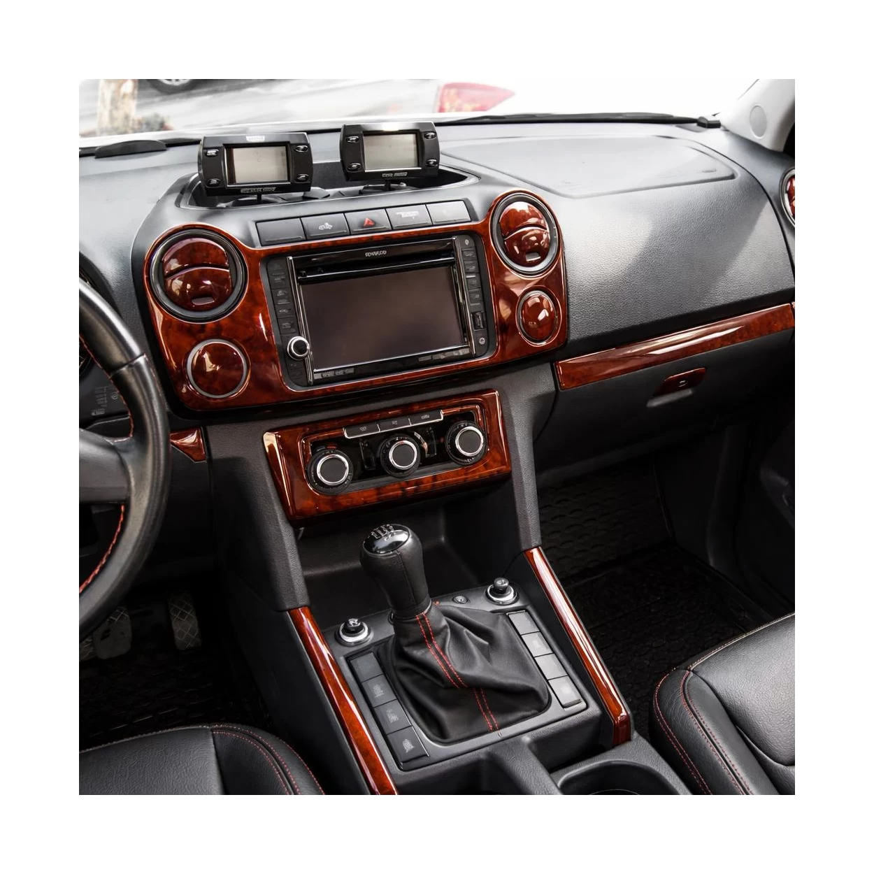 Volkswagen Amarok 2011-2018 3D Interior Dashboard Trim Kit Dash Trim Dekor 35-Parts