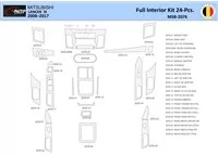 Mitsubishi Lancer-2008 Interior WHZ Dashboard trim kit 24 Parts - 1 - Interior Dash Trim Kit