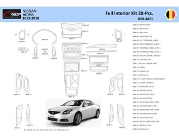 Nissan Altima 2012-2018 Interior WHZ Dashboard trim kit 28 Parts - 1 - Interior Dash Trim Kit
