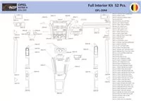 Opel Astra-H Interior WHZ Dashboard trim kit 52 Parts - 1 - Interior Dash Trim Kit
