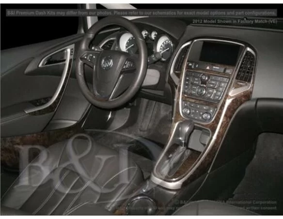 Opel Astra-J 2012 Interior WHZ Dashboard trim kit 44 Parts - 1 - Interior Dash Trim Kit