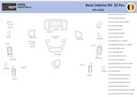 Opel Insignia 2008-2013 Interior WHZ Dashboard trim kit 22 Parts - 1 - Interior Dash Trim Kit