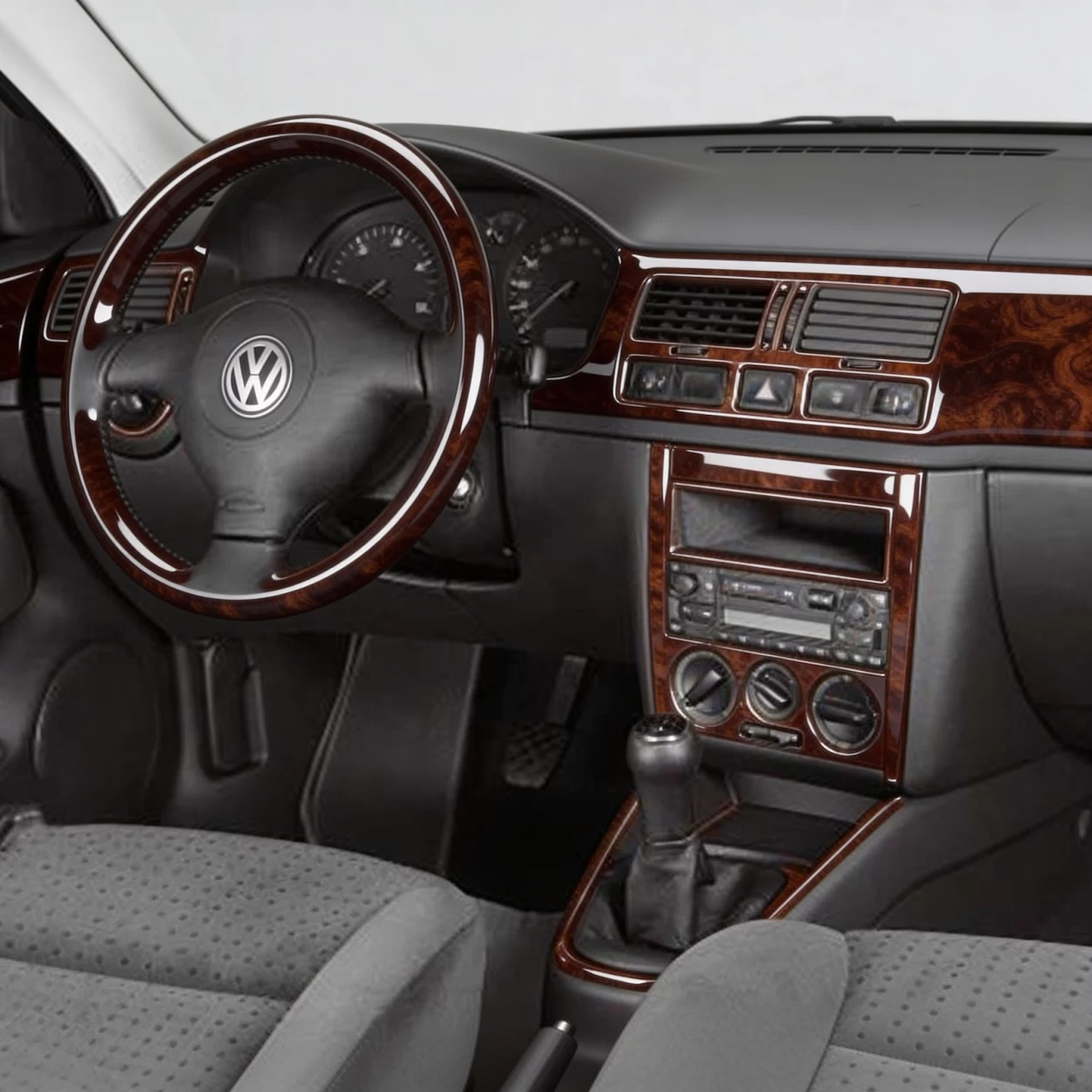 Volkswagen Bora 10.98-12.08 3D Interior Dashboard Trim Kit Dash Trim Dekor 19-Parts