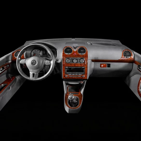 Volkswagen Caddy 09.2010 3D Interior Dashboard Trim Kit Dash Trim Dekor 16-Parts