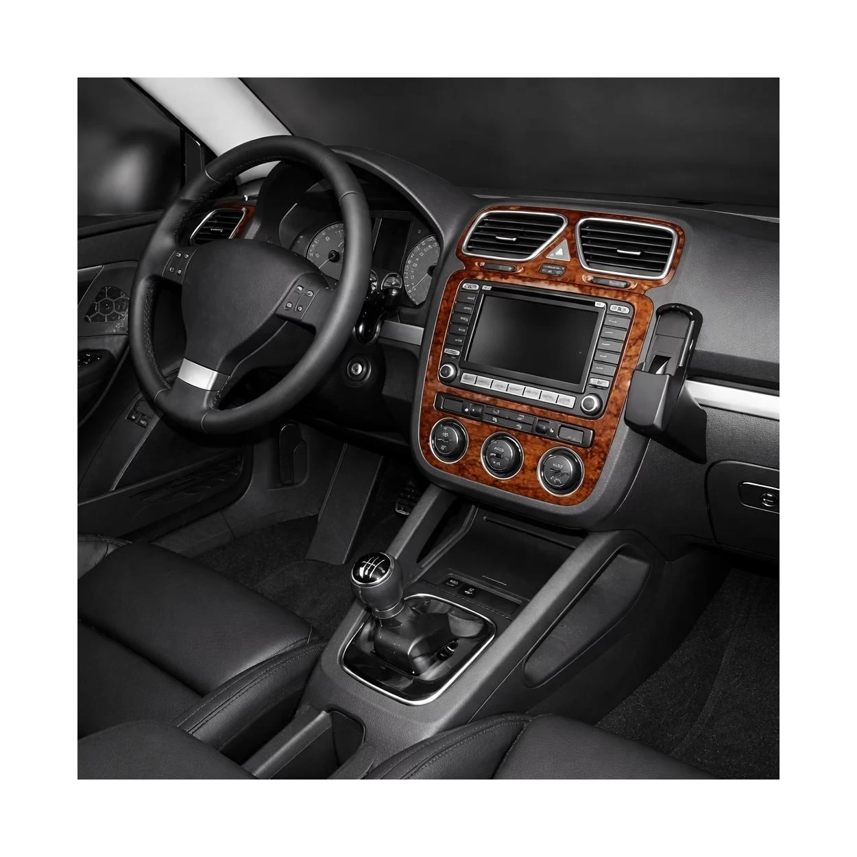 Volkswagen Eos 09.05-12.10 3D Interior Dashboard Trim Kit Dash Trim Dekor 9-Parts