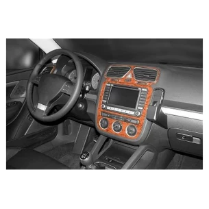 Volkswagen Eos 09.05-12.10 3D Interior Dashboard Trim Kit Dash Trim Dekor 9-Parts