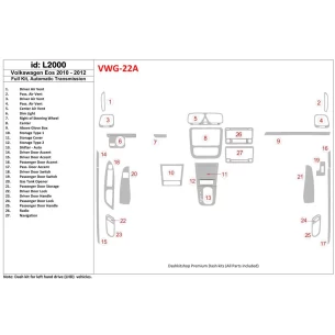 Volkswagen EOS 2010-UP Interior BD Dash Trim Kit 2