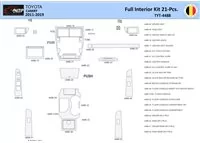 Toyota Camry 2011-2019 Interior WHZ Dashboard trim kit 21 Parts - 1 - Interior Dash Trim Kit