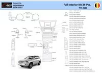Toyota Highlander 2008-2013 Interior WHZ Dashboard trim kit 34 Parts - 1 - Interior Dash Trim Kit