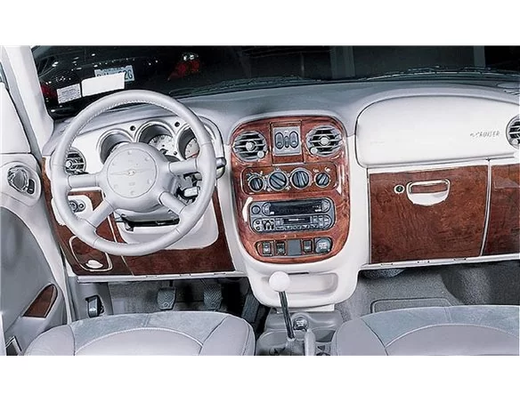 Chrysler PT Cruiser 2001-2005 Full Set, With Power Mirrors, Automatic Gearbox, 24 Parts set Interior BD Dash Trim Kit - 1 - Inte