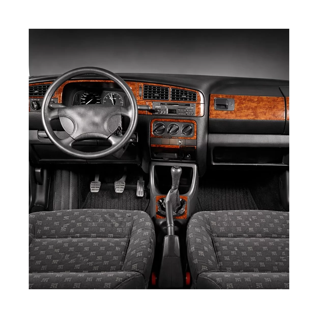 Volkswagen Golf III 08.91-03.95 3D Interior Dashboard Trim Kit Dash Trim Dekor 20-Parts