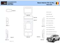 Volkswagen Touareg II 2010-2018 Interior WHZ Dashboard trim kit 11 Parts - 1 - Interior Dash Trim Kit