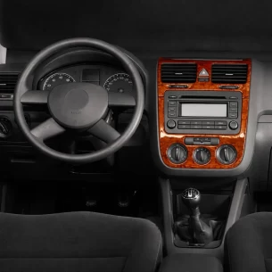 Volkswagen Golf V Jetta 10.03-10.08 3D Interior Dashboard Trim Kit Dash Trim Dekor 3-Parts