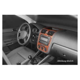 Volkswagen Golf V Jetta 10.03-10.08 automatic AC 3D Interior Dashboard Trim Kit Dash Trim Dekor 3-Parts
