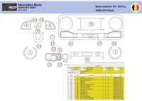 Mercedes Sprinter W907 Interior WHZ Dashboard trim kit 19 Parts - 1 - Interior Dash Trim Kit