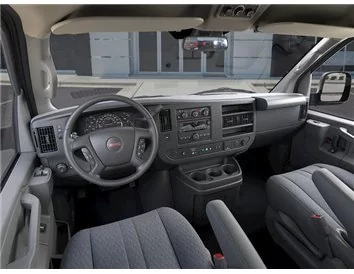 GMC Savana 2008-2020 Interior WHZ Dashboard trim kit 19 Parts - 3 - Interior Dash Trim Kit