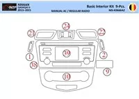 Nissan Qashqai 2018 Interior WHZ Dashboard trim kit 9 Parts - 1 - Interior Dash Trim Kit