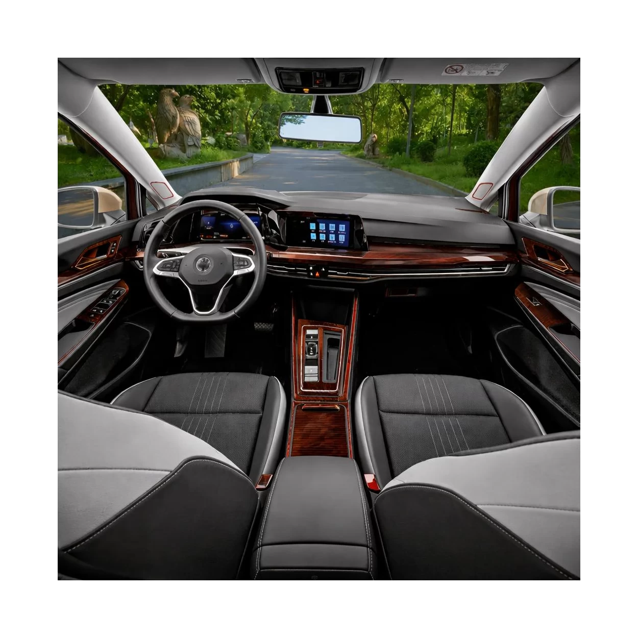 Volkswagen Golf VIII CD 2019 up 3D Interior Dashboard Trim Kit Dash Trim Dekor 31-Parts