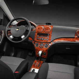 Chevrolet Aveo 02.2006 3D Interior Dashboard Trim Kit Dash Trim Dekor 21-Parts