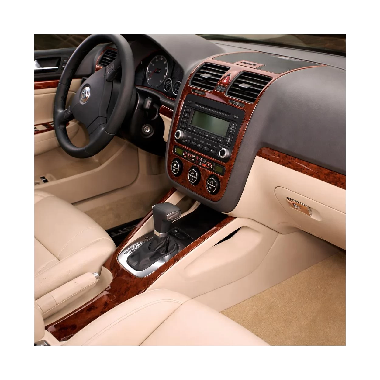 Volkswagen Jetta 2005-2009 Manual Trans, Aircondition Interior BD Dash Trim Kit