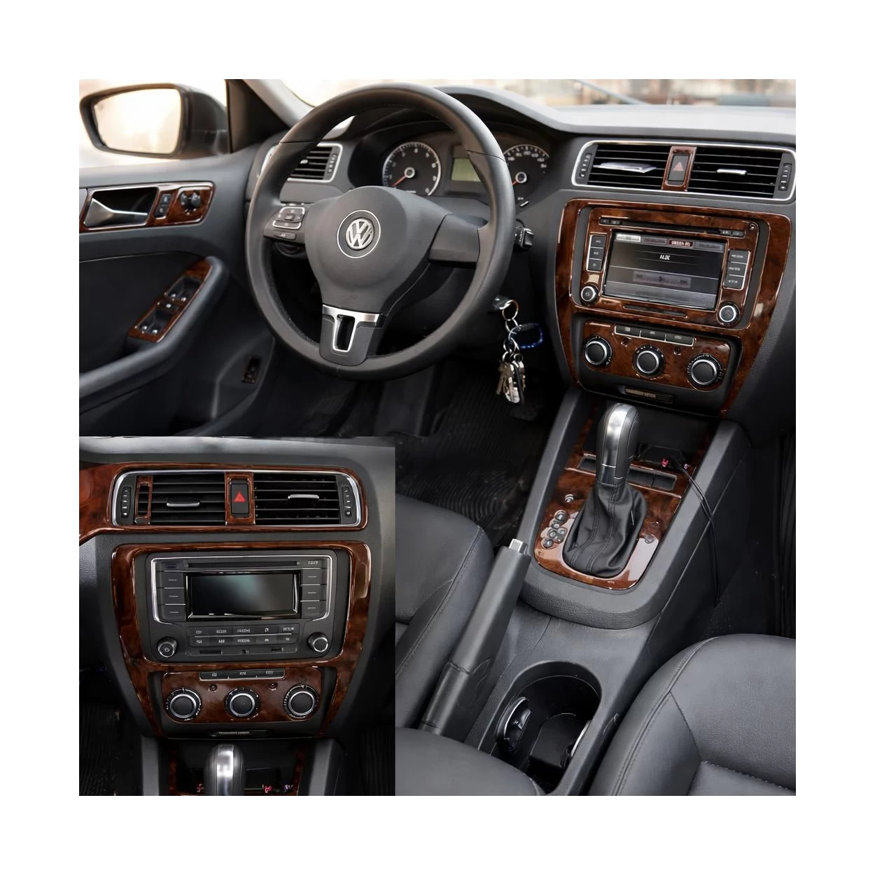 Volkswagen Jetta 2011-UP Full Set, With NAVI Interior BD Dash Trim Kit