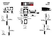 Chrysler PT Cruiser 2006-2010 3D Interior Dashboard Trim Kit Dash Trim Dekor 43-Parts - 2 - Interior Dash Trim Kit Chrysler PT Cruiser 2006-2010 3D Interior Dashboard Trim Kit Dash Trim Dekor 43-Parts - 2 - Interior Dash Trim Kit