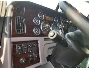 Peterbilt 389 Truck - Year 2016-2021 Interior Cabin Style Full Dash trim kit - 3 - Interior Dash Trim Kit