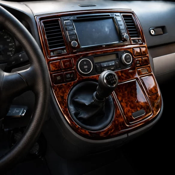 Volkswagen Multivan T5 08.03-08.09 3D Interior Dashboard Trim Kit Dash Trim Dekor 22-Parts