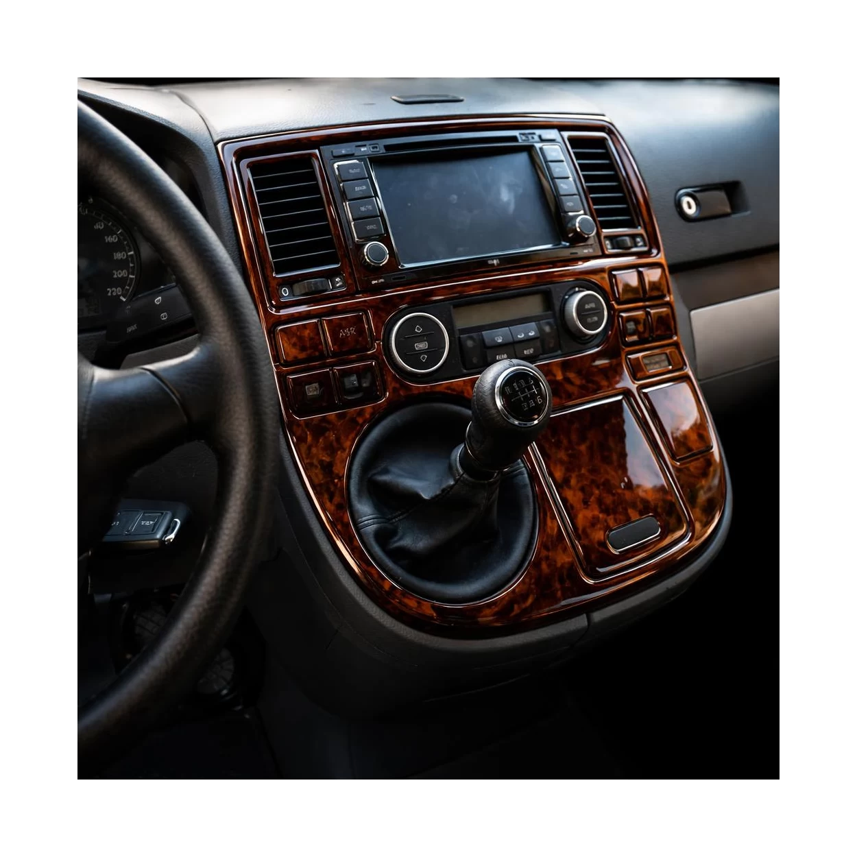 Volkswagen Multivan T5 08.03-08.09 3D Interior Dashboard Trim Kit Dash Trim Dekor 22-Parts