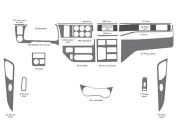 Peterbilt 567 Truck - Year 2022 Interior Cabin Style Full Dash trim kit - 1 - Interior Dash Trim Kit